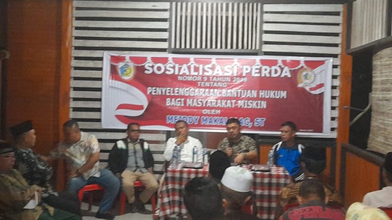 Sosialisasi Perda Ketua DPRD Kotamobagu Meiddy Makalalag