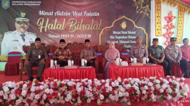 Perkuat Silaturahmi Dengan Masyarakat, Pemkab Bolmong Gelar Halal Bihalal di Desa Mopuya Utara