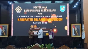 Pemkab Bolmong Kembali Raih WTP dari BPK RI