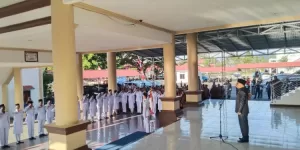 36 Anggota Paskibraka Bolmong Dikukuhkan, Berikut Ini Harapan Pj Bupati Limi Mokodompit