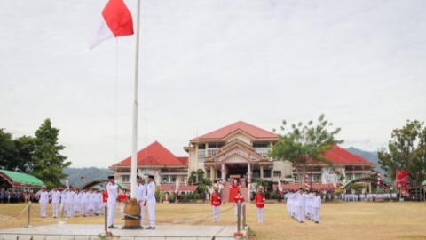 Pemkab Bolmong Sukses Gelar Upacara Peringatan HUT RI ke-78