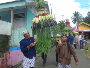 Persiapan JCF 2023, Pemdes dan Masyarakat Sumber Rejo Buat Gunungan Hasil Panen