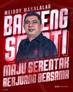 Tangan Dingin Ketua DPC Meiddy Makalalag, PDIP Kotamobagu Dipastikan Raih 9 Kursi