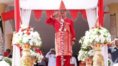 Terus Berkarya Dalam Membangun Daerah, Limi Mokodompit Pimpin Upacara HUT Bolmong ke-70   