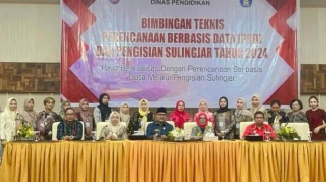 Dinas Pendidikan Bolmong Gelar Bimtek Perencanaan Berbasis Data