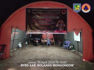Pemkab Bolmong Siapkan Posko Bantuan Erupsi Gunung Ruang Sitaro