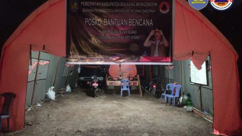 Pemkab Bolmong Siapkan Posko Bantuan Erupsi Gunung Ruang Sitaro