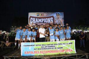Ketua DPRD Kota Kotamobagu Hadiri Penutupan Kapolres Cup 2024