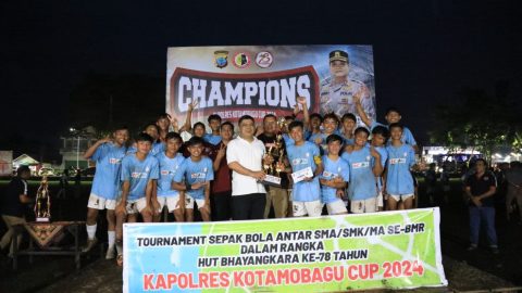 Ketua DPRD Kota Kotamobagu Hadiri Penutupan Kapolres Cup 2024