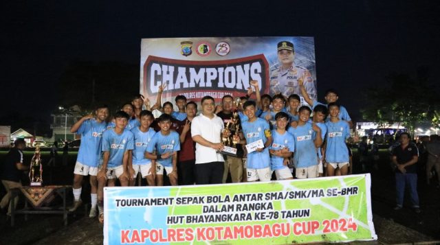 Ketua DPRD Kota Kotamobagu Hadiri Penutupan Kapolres Cup 2024