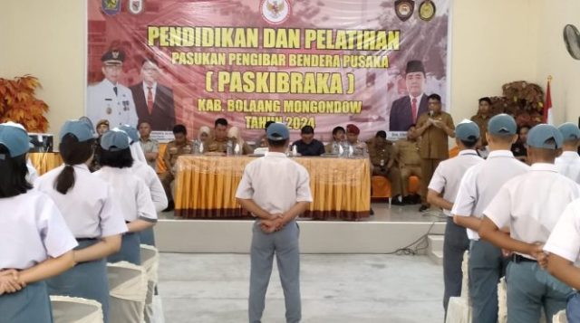 Buka Diklat Paskibraka, Begini Pesan Sekda Bolmong Abdullah Mokoginta Kepada 36 Anggota