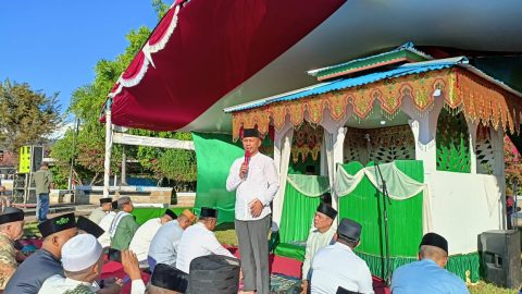 Pj Bupati Jusnan Calamanto Mokoginta Sholat Idul Adha Bersama Masyarakat Lolak