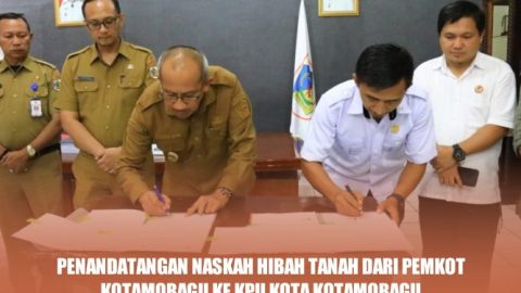 KPU Kotamobagu Terima Hibah Tanah dari Pemkot, Manoppo:Terima Kasih