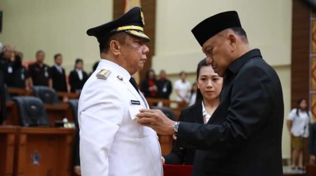Sekda Bolmong Abdullah Mokoginta Dilantik Sebagai Penjabat Walikota Kotamobagu
