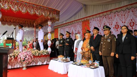 HUT RI Ke-79, Pimpinan Dan Anggota DPRD Kotamobagu Hadiri Upacara