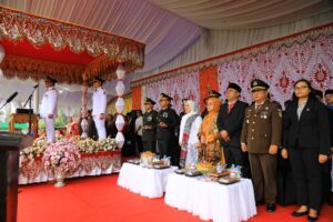HUT RI Ke-79, Pimpinan Dan Anggota DPRD Kotamobagu Hadiri Upacara