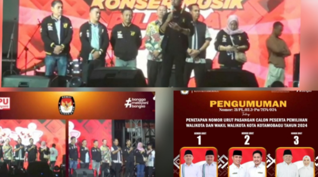 KPU Kotamobagu Gelar Pleno Pengundian Nomor Urut Calon Walikota dan Wakil Walikota