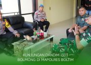 Demi Stabilitas Keamanan Wilayah, Dandim 1303 Bolmong Bersilaturahmi di Polres Boltim