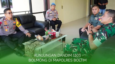 Demi Stabilitas Keamanan Wilayah, Dandim 1303 Bolmong Bersilaturahmi di Polres Boltim