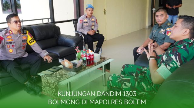 Demi Stabilitas Keamanan Wilayah, Dandim 1303 Bolmong Bersilaturahmi di Polres Boltim