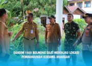 Ditemani Bupati dan Kapolres Boltim, Dandim 1303 Bolmong Tinjau Lokasi Pembangunan Koramil Nuangan