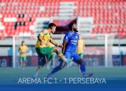 Imbang Lawan Arema FC, Persebaya Tetap Diposisi 3 Klasemen BRI Liga 1