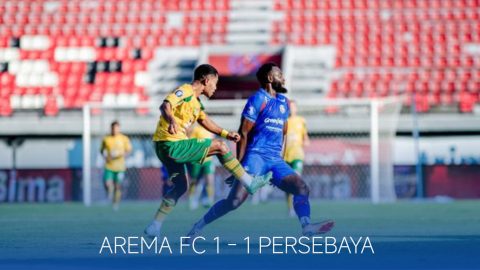 Imbang Lawan Arema FC, Persebaya Tetap Diposisi 3 Klasemen BRI Liga 1
