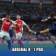 Khvicha Kvaratskhelia coba melepas tembakan di laga Arsenal vs PSG, Semifinal Liga Champions 2024/2025 (c) AP Photo/Kirsty Wigglesworth