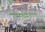 Peduli Korban Banjir Togid, GP Ansor Boltim Bantu Penyaluran Bantuan dan Lakukan Penggalangan Dana