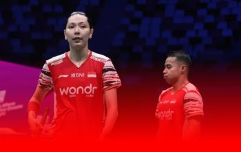 Ganda campuran Indonesia Rehan Naufal Kusharjanto/Gloria Emanuelle Widjaja sat berlaga di Piala Sudirman Cup 2025 (foto: PBSI)