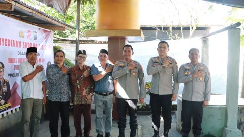 Polres Kotamobagu Hadirkan Sarana Air Bersih untuk Warga Desa Otam di Hari Bhayangkara ke-79