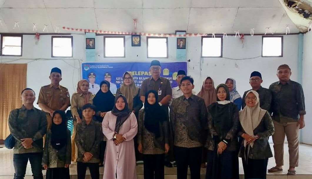 Rombongan Kafilah Boltim yang mengikuti STQH tingkat Provinsi Sulut 2025