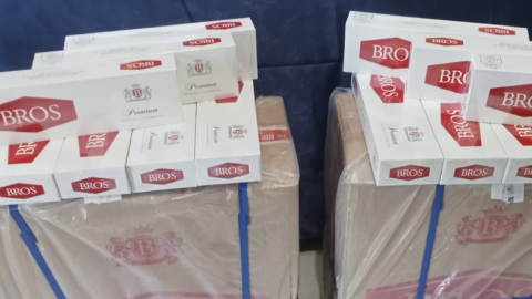 Langgar HKI, 1.320 Karton Rokok Asal Vietnam Disita Bea dan Cukai di Tahuna