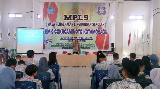 Cegah Ganguan Kamtibmas Sejak Dini, Polres Kotamobagu Edukasi Siswa SMK Cokroaminoto