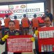 Kapolres Kotamobagu, AKBP Irwanto SIK MH saat memperlihatkan barang bukti narkoba yang diamankan dari tiga kasus berbeda. (Humas Polres Kotamobagu)