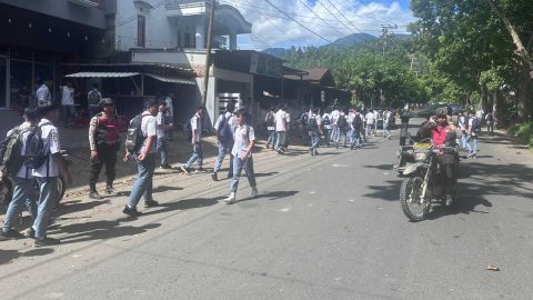 Cegah Tawuran Susulan, Polisi Perketat Penjagaan di SMA Negeri 1 Kotamobagu