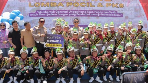 Sabet Juara Satu, Pocil dan PKS Polres Kotamobagu Tampil di Puncak HUT RI ke-80 di Kantor Gubernur Sulut