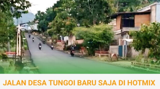 Setelah Belasan Tahun, Akhirnya Masyarakat Desa Tungoi Nikmati Jalan Mulus 