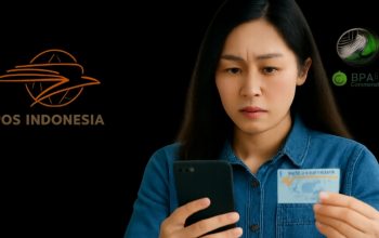 Salah satu pekerja saat mengecek BSU BPJS Ketenagakerjaan