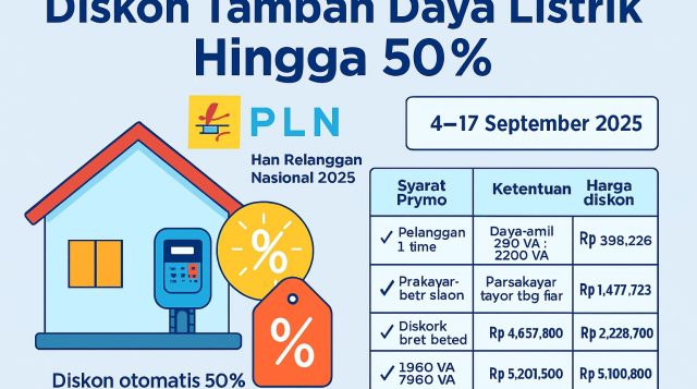 PLN Hadirkan Diskon Tambah Daya Listrik Hingga 50 Persen Lewat Program KALCER 2025