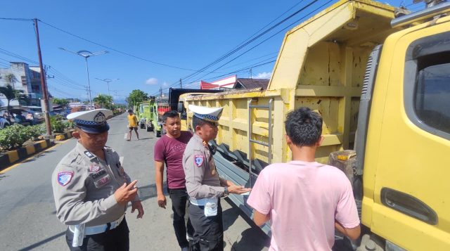 Polres Kotamobagu Tertibkan Praktik Ngetem di SPBU Matali dan Kotobangon