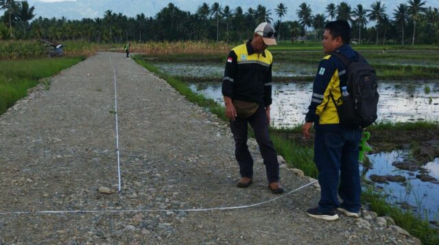 Pembangunan Jalan Dusun IV Kompleks AKD Kotamobagu Capai Tahap Akhir, Anggaran Rp150 Juta
