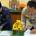 Penandatanganan Nota Kesepahaman antara Pengadilan Agama Kotamobagu Kelas 1B dan Kepolisian Resor Kotamobagu, sebagai komitmen bersama dalam menjaga keamanan hakim, aparatur peradilan, dan pihak berperkara demi terciptanya peradilan yang aman dan bermartabat.