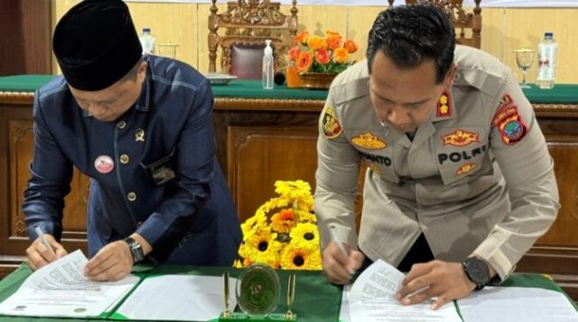 Polres dan PA Kotamobagu Teken MoU Pengamanan Hakim dan Pihak Berperkara