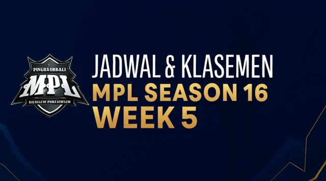 Jadwal dan Klasemen MPL S16 Week 5: ONIC Tak Terbendung, Geek Fam Terpuruk