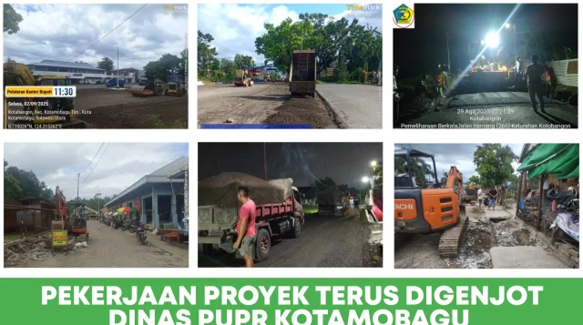 Dinas PUPR Kotamobagu Genjot Pekerjaan 18 Proyek: 1 Rampung, 13 Berjalan, 4 Menunggu
