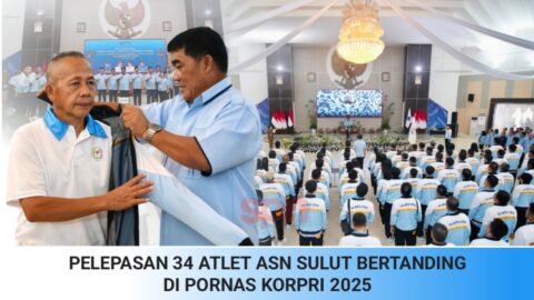 34 ASN Sulut Bertanding di 11 Cabor PORNAS KORPRI XVII, Yulius Selvanus: Jangan Pulang dengan Malu 12 Gubernur Sulawesi Utara, Yulius Selvanus, resmi melepas 34 atlet ASN Sulut yang akan berlaga di PORNAS KORPRI ke-17 di Palembang (5–11 Oktober 2025).