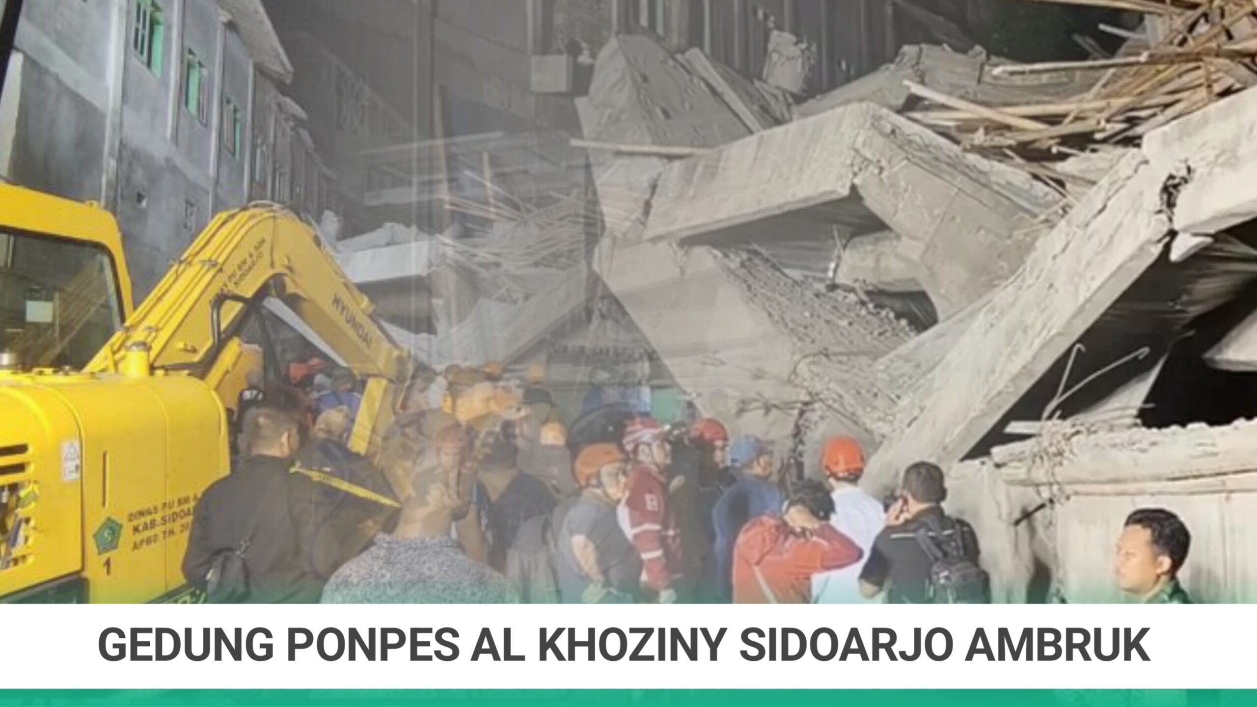 Petugas SAR mengevakuasi korban dari reruntuhan musala Ponpes Al Khoziny, Sidoarjo. (Sumber: Basarnas)
