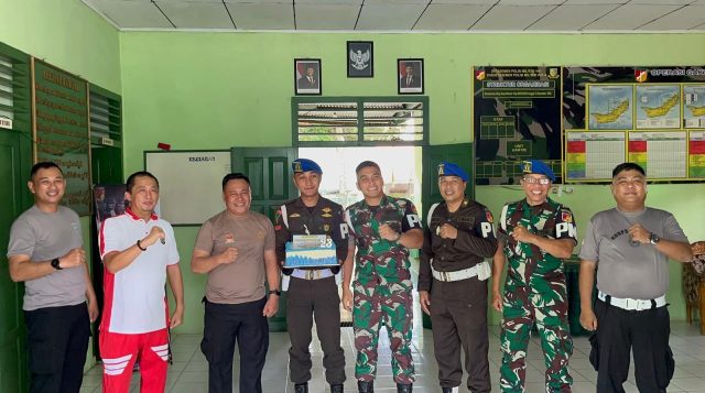 Propam Polres Kotamobagu Dapat Kejutan Hangat dari POM Bolmong di HUT ke-23