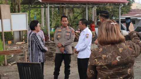 Kapolres Kotamobagu Tinjau Langsung Kesiapan Program Gizi Nasional di Kotabangon